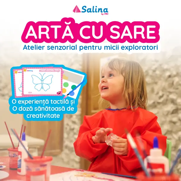 Atelier Senzorial de Artă cu Sare Junior (1-4 ani)